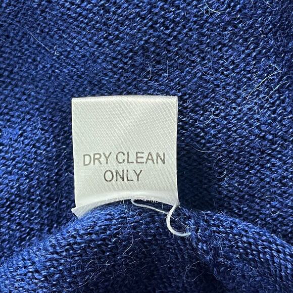 Feel the Piece Alpaca Blend Women’s Pullover Sweater Sz O/S Blue Dolmen Sleeves - Picture 6 of 10